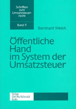 Abbildung von Weich | Öffentliche Hand im System der Umsatzsteuer | 1. Auflage | 1996 | 9 | beck-shop.de