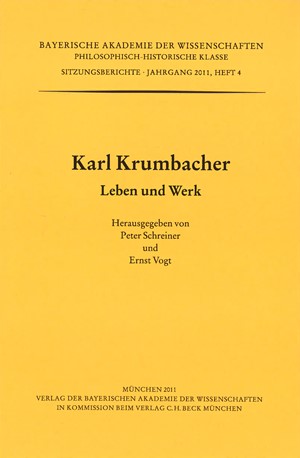 Cover: , Karl Krumbacher