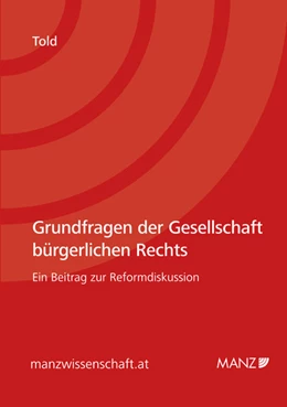 Abbildung von Told | Grundfragen der Gesellschaft bürgerlichen Rechts | 1. Auflage | 2011 | 15 | beck-shop.de