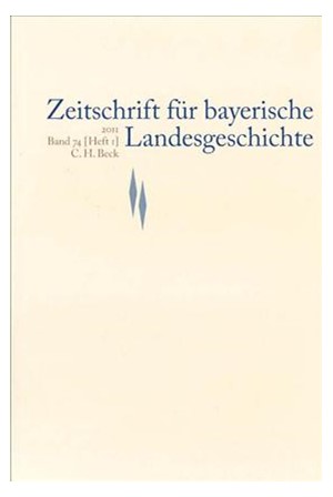 Cover: , Zeitschrift für bayerische Landesgeschichte Band 74 Heft 1/2011