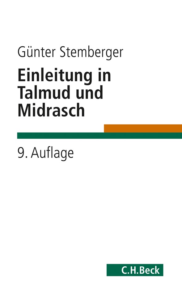 Cover: Stemberger, Günter, Einleitung in Talmud und Midrasch