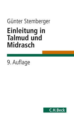 Abbildung von Stemberger, Günter | Einleitung in Talmud und Midrasch | 9. Auflage | 2011 | beck-shop.de