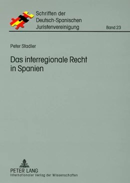 Abbildung von Stadler | Das interregionale Recht in Spanien | 1. Auflage | 2008 | 23 | beck-shop.de