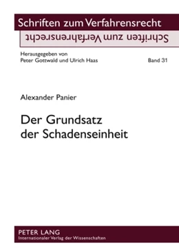 Abbildung von Panier | Der Grundsatz der Schadenseinheit | 1. Auflage | 2009 | 31 | beck-shop.de