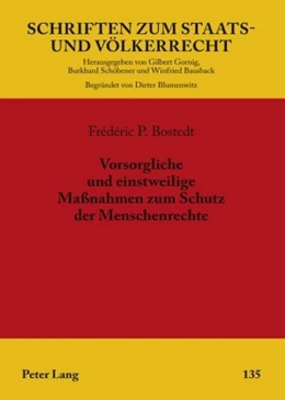 Abbildung von Bostedt | Vorsorgliche und einstweilige Maßnahmen zum Schutz der Menschenrechte | 1. Auflage | 2009 | 135 | beck-shop.de