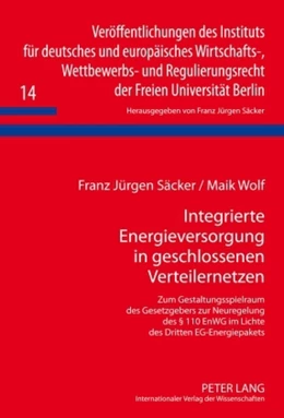 Abbildung von Wolf / Säcker | Integrierte Energieversorgung in geschlossenen Verteilernetzen | 1. Auflage | 2009 | 14 | beck-shop.de