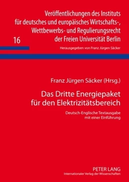 Abbildung von Säcker | Das Dritte Energiepaket für den Elektrizitätsbereich | 1. Auflage | 2009 | 16 | beck-shop.de