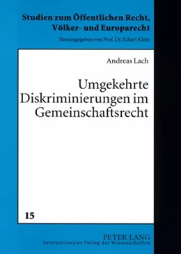 Abbildung von Lach | Umgekehrte Diskriminierungen im Gemeinschaftsrecht | 1. Auflage | 2008 | 15 | beck-shop.de