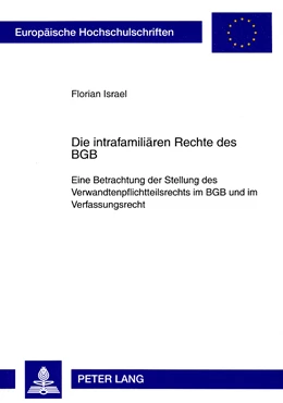 Abbildung von Israel | Die intrafamiliären Rechte des BGB | 1. Auflage | 2008 | 4780 | beck-shop.de