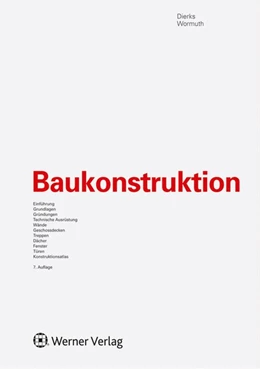 Abbildung von Dierks / Wormuth | Baukonstruktion | 7. Auflage | 2011 | beck-shop.de