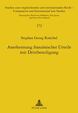 Abbildung von Knöchel | Anerkennung französischer Urteile mit Drittbeteiligung | 1. Auflage | 2011 | 172 | beck-shop.de
