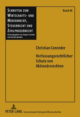 Abbildung von Conreder | Verfassungsrechtlicher Schutz von Aktionärsrechten | 1. Auflage | 2011 | beck-shop.de