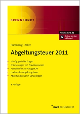 Abbildung von Harenberg / Zöller | Abgeltungsteuer 2011 | 3. Auflage | 2011 | beck-shop.de
