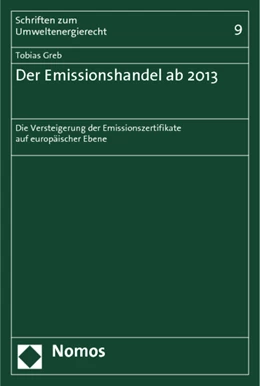 Abbildung von Greb | Der Emissionshandel ab 2013 | 1. Auflage | 2011 | Band 9 | beck-shop.de