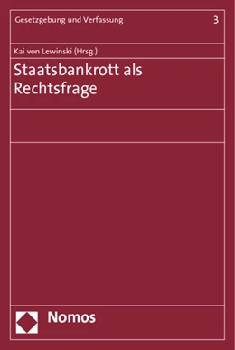 Abbildung von von Lewinski | Staatsbankrott als Rechtsfrage | 1. Auflage | 2011 | 3 | beck-shop.de