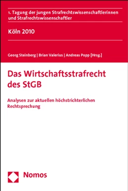 Abbildung von Popp / Steinberg | Das Wirtschaftsstrafrecht des StGB | 1. Auflage | 2011 | beck-shop.de