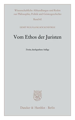 Abbildung von Böckenförde | Vom Ethos der Juristen | 2. Auflage | 2011 | 60 | beck-shop.de