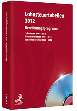 Abbildung von Lohnsteuertabellen 2012 • CD-ROM | 1. Auflage | 2012 | beck-shop.de
