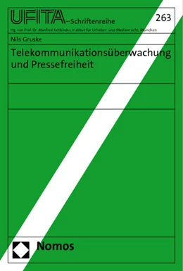 Abbildung von Gruske | Telekommunikationsüberwachung und Pressefreiheit | 1. Auflage | 2011 | 263 | beck-shop.de