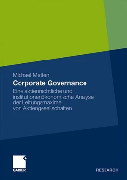 Abbildung von Metten | Corporate Governance | 1. Auflage | 2010 | beck-shop.de