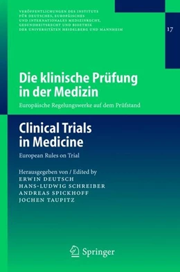 Abbildung von Deutsch / Schreiber | Die klinische Prüfung in der Medizin / Clinical Trials in Medicine | 1. Auflage | 2005 | beck-shop.de