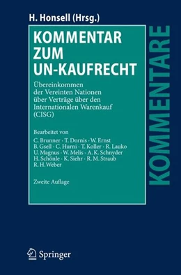 Abbildung von Honsell | Kommentar zum UN-Kaufrecht | 2. Auflage | 2009 | beck-shop.de