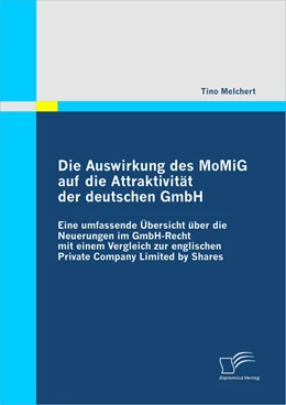 Abbildung von Melchert | Die Auswirkung des MoMiG auf die Attraktivität | 1. Auflage | 2010 | beck-shop.de