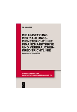 Abbildung von Schürmann / Hartmann | Die zivilrechtliche Umsetzung der Zahlungsdiensterichtlinie | 1. Auflage | 2010 | beck-shop.de