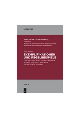 Abbildung von Matthies | Exemplifikationen und Regelbeispiele | 1. Auflage | 2009 | beck-shop.de