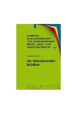 Abbildung von Ochmann | Die Aktionärsrechte-Richtlinie | 1. Auflage | 2009 | beck-shop.de