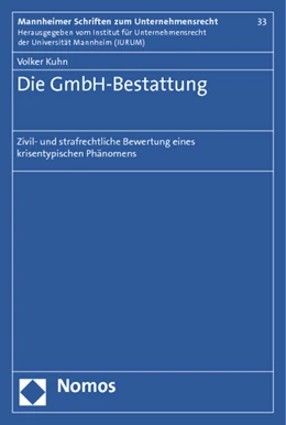 Abbildung von Kuhn | Die GmbH-Bestattung | 1. Auflage | 2011 | 33 | beck-shop.de