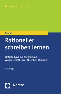 Abbildung von Brandt | Rationeller schreiben lernen | 4. Auflage | 2013 | beck-shop.de