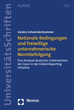Abbildung von Schwindenhammer | Nationale Bedingungen und freiwillige unternehmerische Normbefolgung | 1. Auflage | 2011 | 180 | beck-shop.de