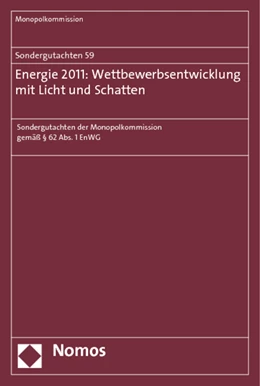 Abbildung von Sondergutachten 59: Energie 2011: Wettbewerbsentwicklung mit Licht und Schatten | 1. Auflage | 2012 | 59 | beck-shop.de