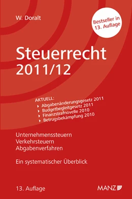 Abbildung von Doralt | Steuerrecht 2011/12 | 13. Auflage | 2011 | beck-shop.de