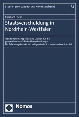 Abbildung von Fricke | Staatsverschuldung in Nordrhein-Westfalen | 1. Auflage | 2012 | 80 | beck-shop.de