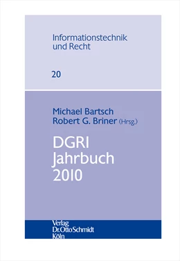 Abbildung von Bartsch / Briner | DGRI Jahrbuch 2010 | 1. Auflage | 2011 | 20 | beck-shop.de
