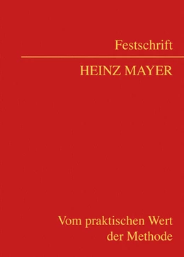Abbildung von Jabloner / Kucsko-Stadlmayer | Festschrift Heinz Mayer | 1. Auflage | 2011 | beck-shop.de
