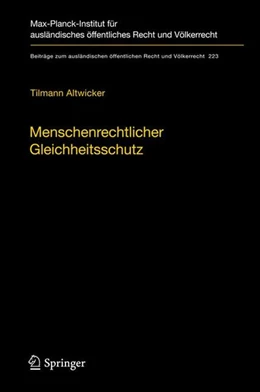 Abbildung von Altwicker | Menschenrechtlicher Gleichheitsschutz | 1. Auflage | 2011 | beck-shop.de