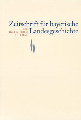 Cover:, Zeitschrift für bayerische Landesgeschichte Band 74 Heft 3/2011