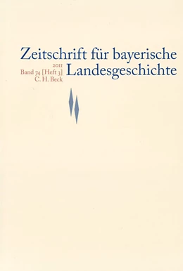 Abbildung von Zeitschrift für bayerische Landesgeschichte Band 74 Heft 3/2011 | 1. Auflage | 2012 | beck-shop.de