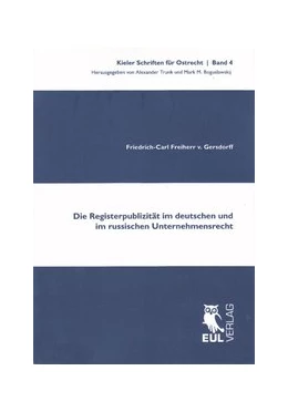 Abbildung von Gersdorff | Die Registerpublizität im deutschen und im russischen Unternehmensrecht | 1. Auflage | 2011 | 4 | beck-shop.de