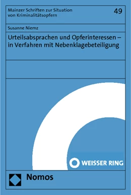 Abbildung von Niemz | Urteilsabsprachen und Opferinteressen - in Verfahren mit Nebenklagebeteiligung | 1. Auflage | 2012 | 49 | beck-shop.de