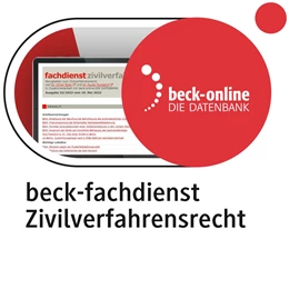 Abbildung von beck-fachdienst. Zivilverfahrensrecht | 1. Auflage | | beck-shop.de