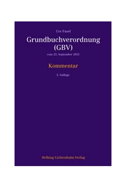 Abbildung von Fasel | Grundbuchverordnung (GBV) | 2. Auflage | 2013 | beck-shop.de