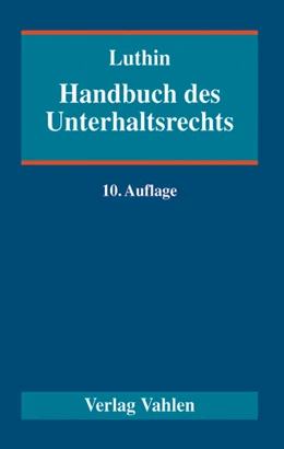 Abbildung von Luthin | Handbuch des Unterhaltsrechts | 10. Auflage | 2004 | beck-shop.de